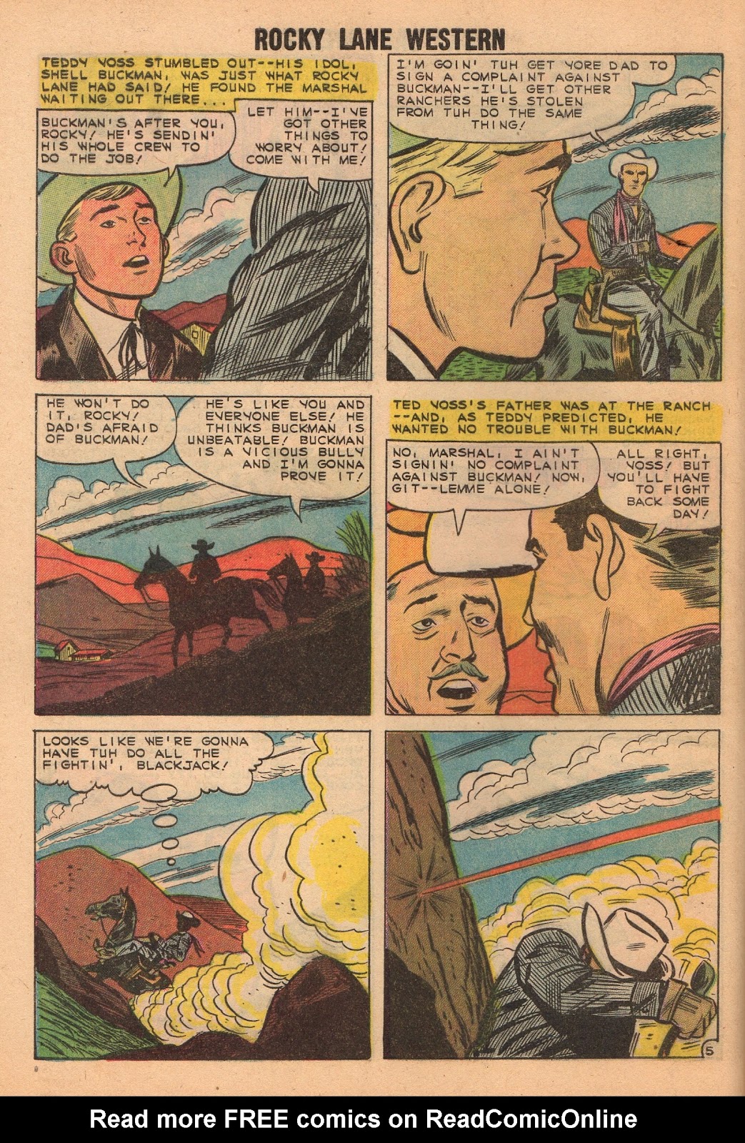 Rocky Lane Western (1954) issue 86 - Page 8