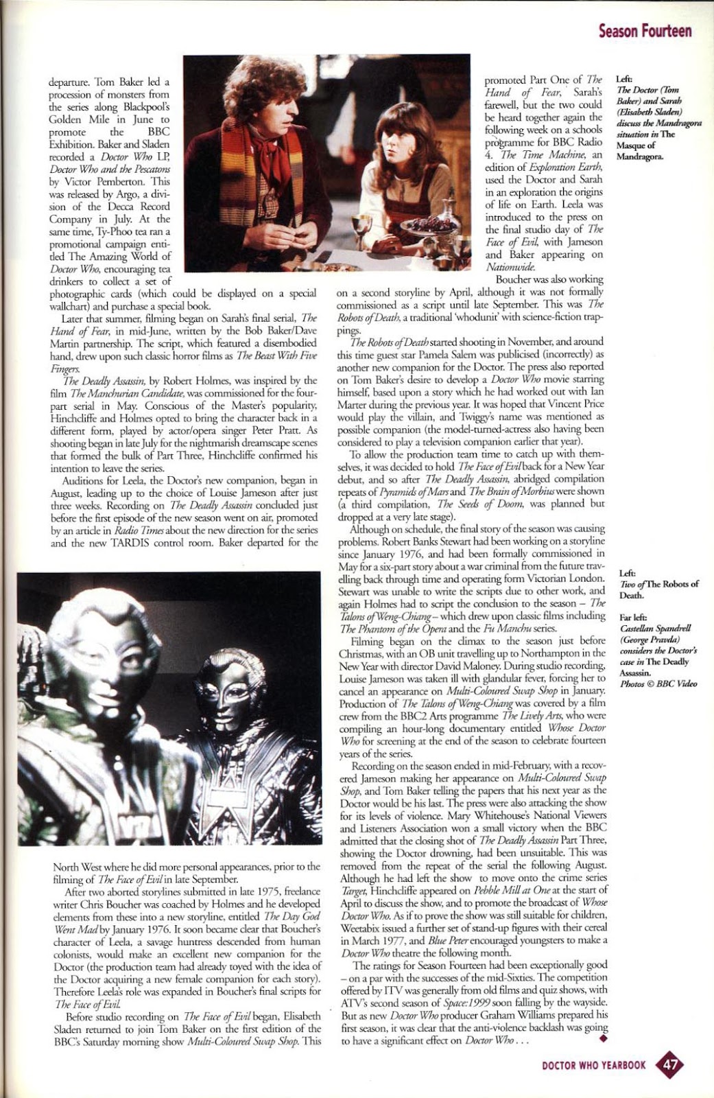 Doctor Who Yearbook issue 1996 - Page 47