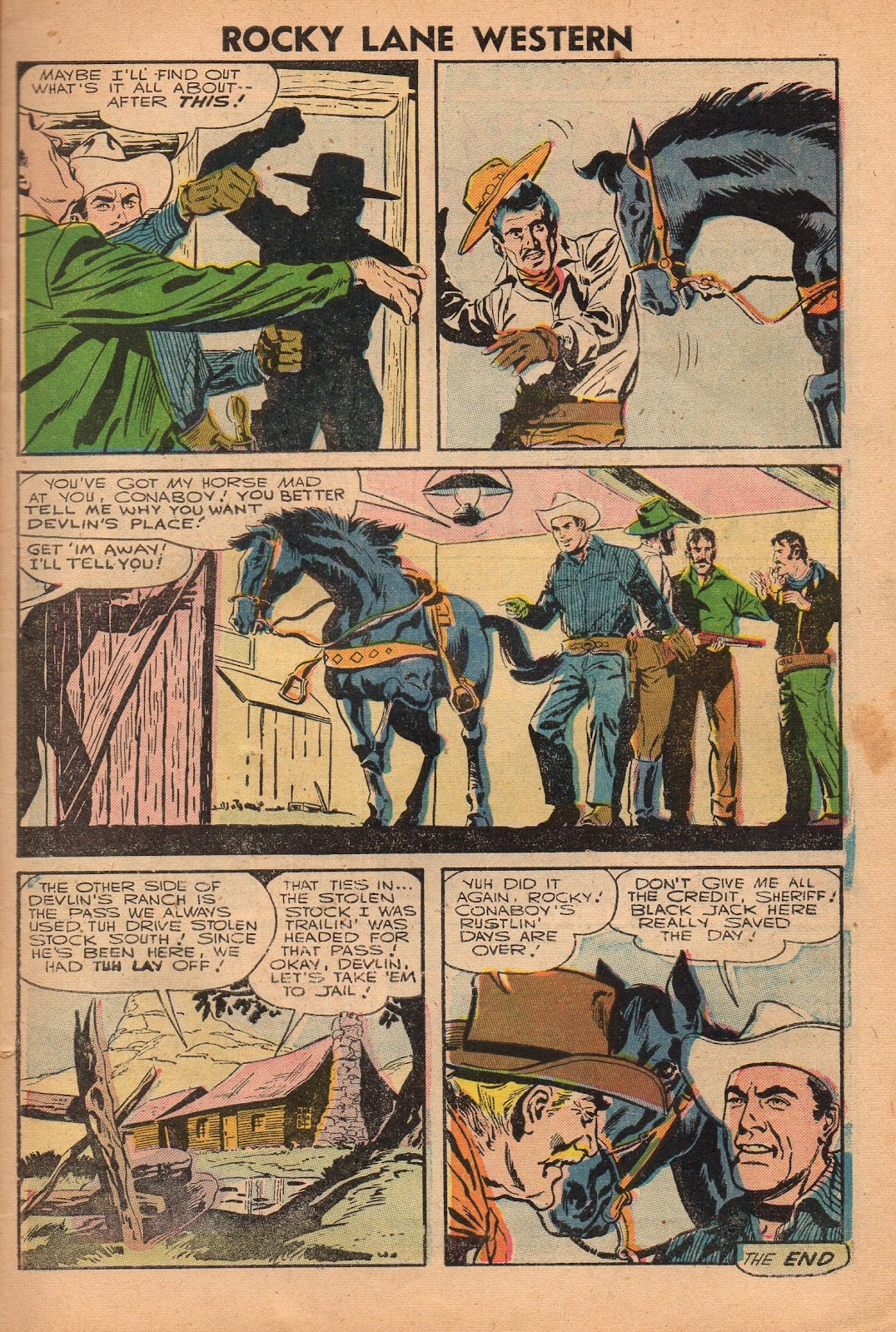 Rocky Lane Western (1954) issue 72 - Page 7