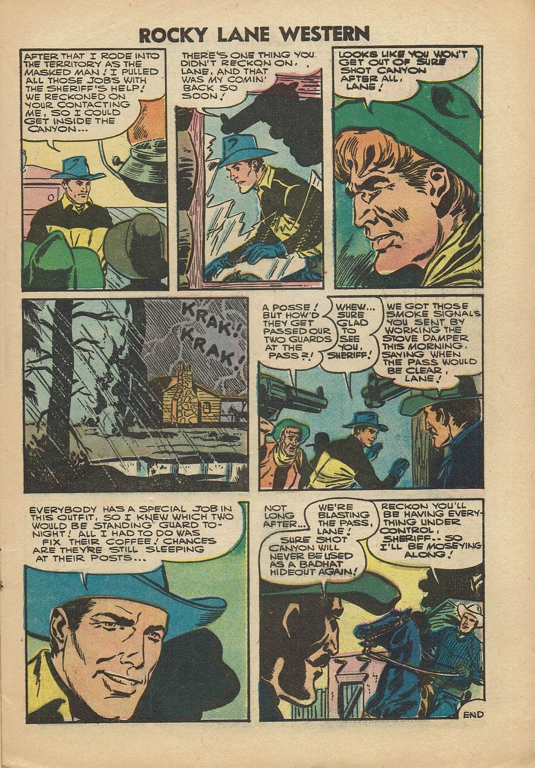 Rocky Lane Western (1954) issue 74 - Page 9