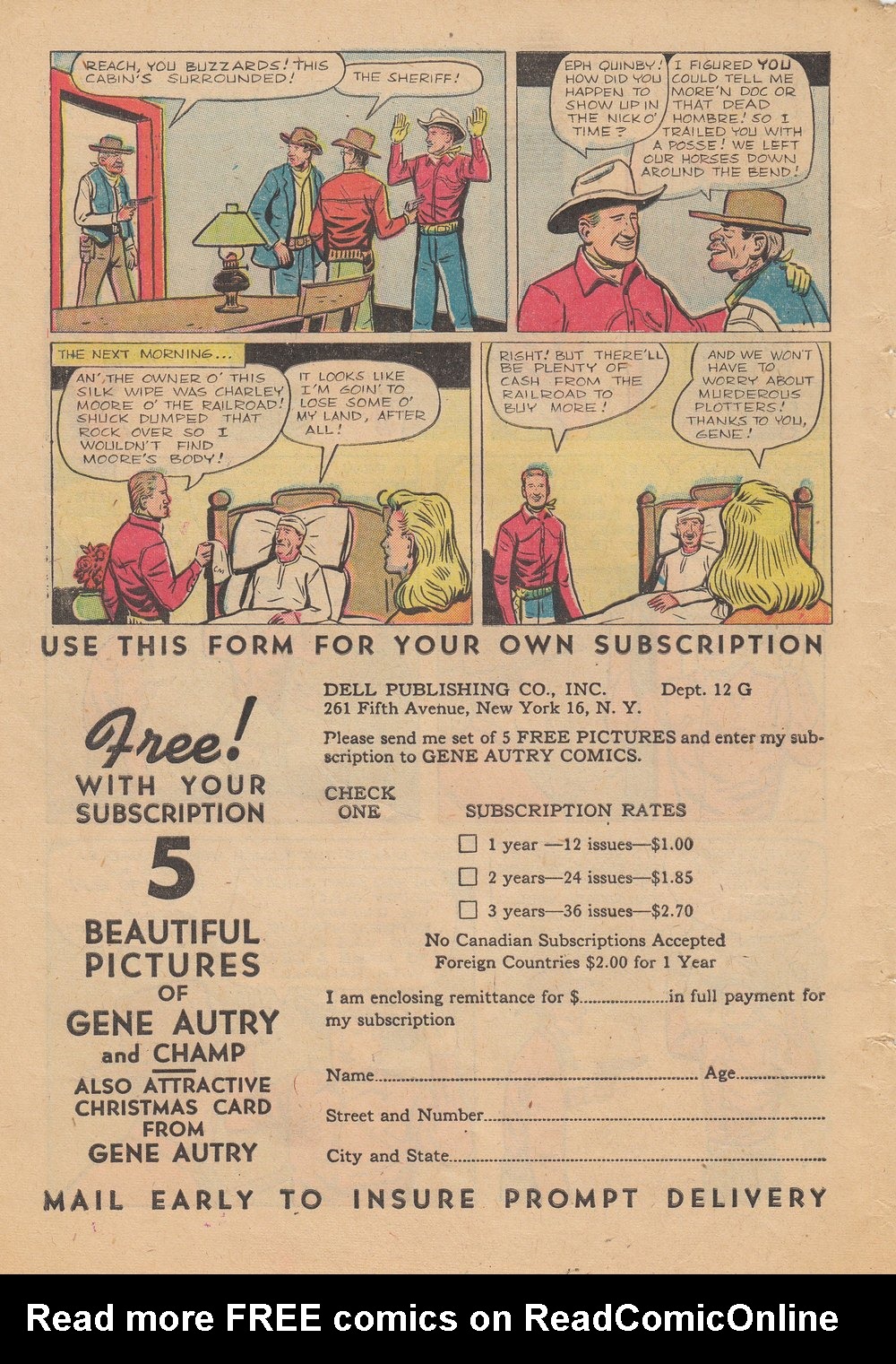 Gene Autry Comics (1946) issue 34 - Page 50