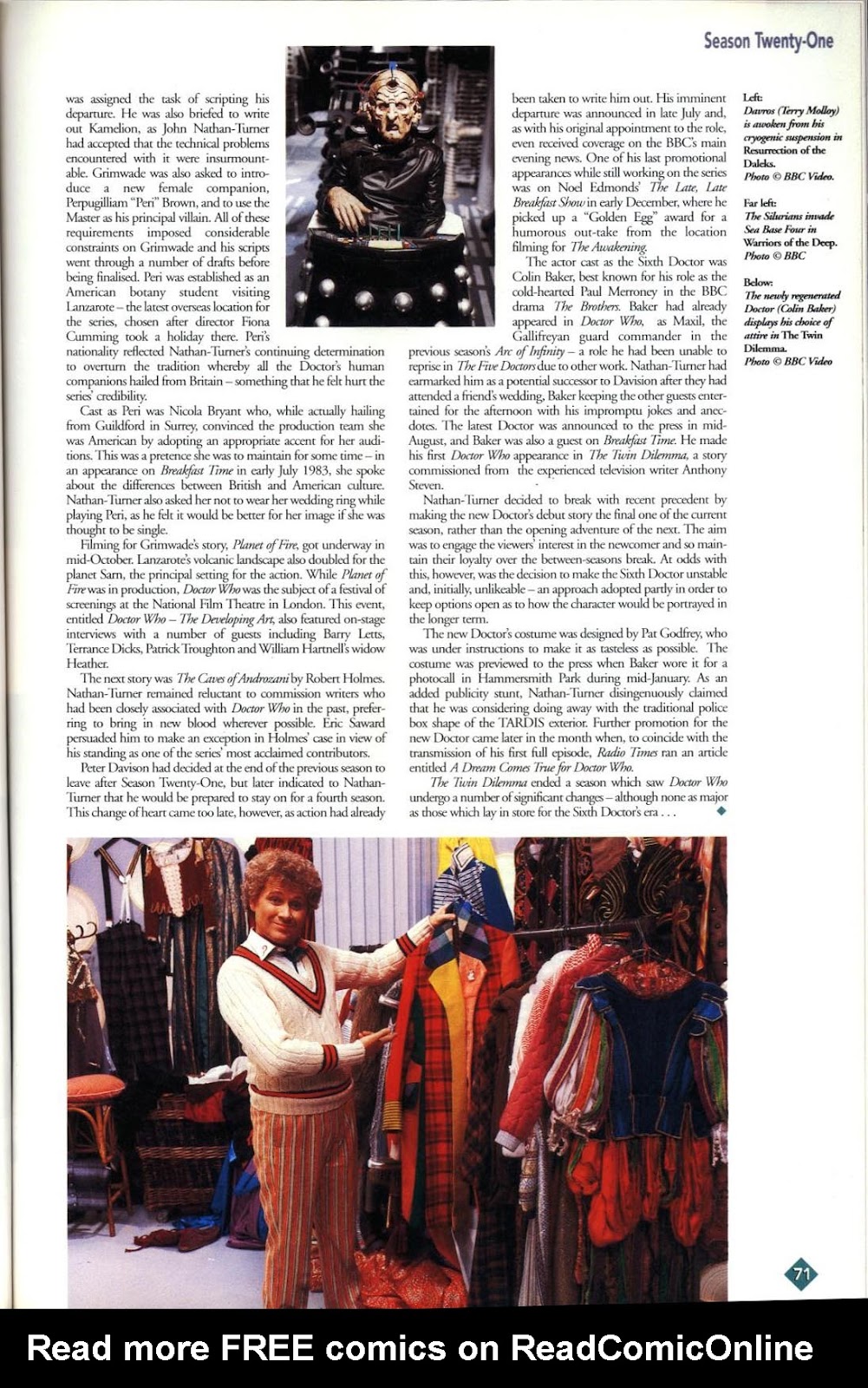 Doctor Who Yearbook issue 1996 - Page 71