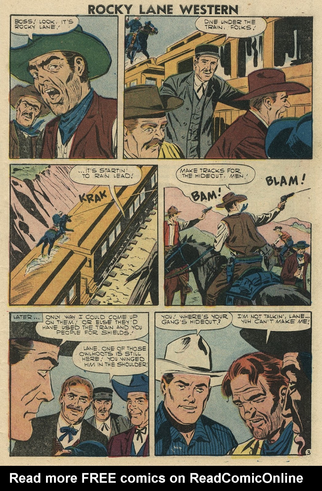 Rocky Lane Western (1954) issue 78 - Page 5