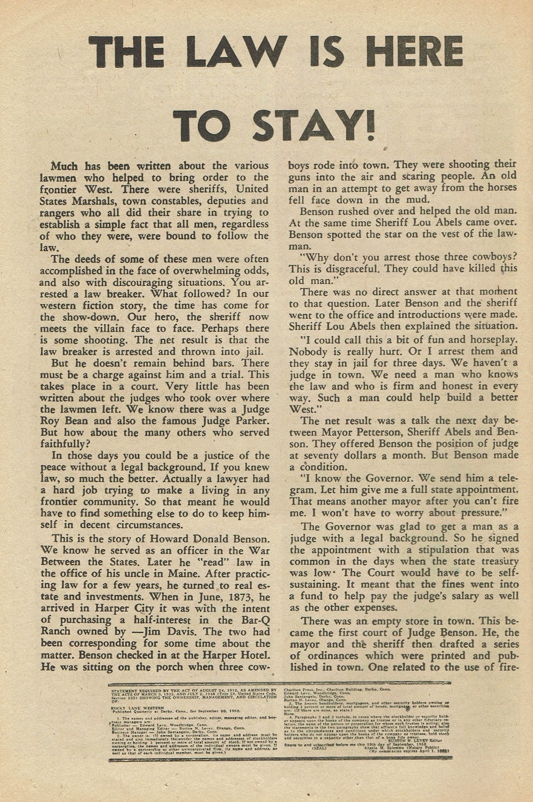 Rocky Lane Western (1954) issue 85 - Page 20
