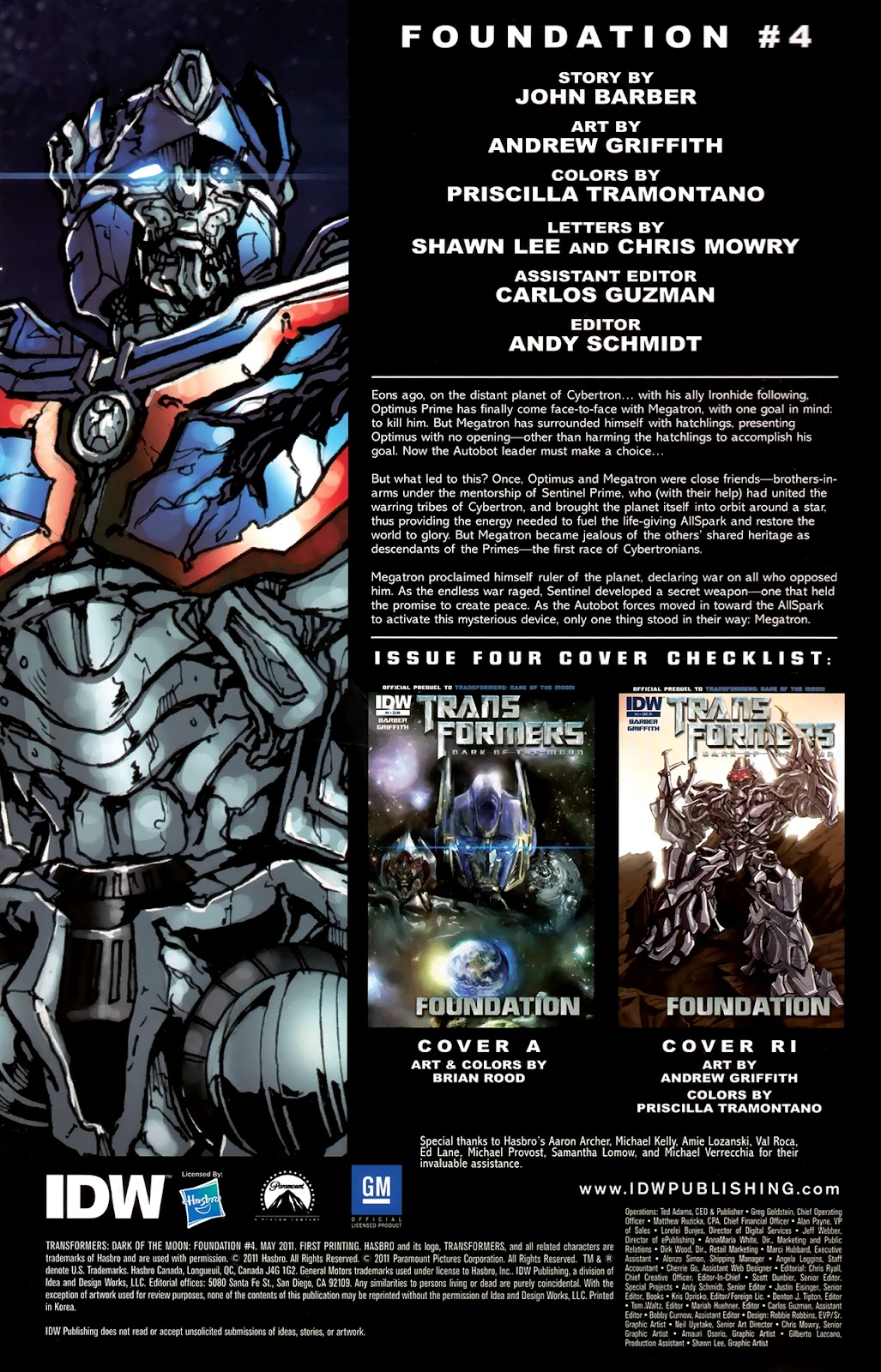 Transformers: Dark of the Moon: Movie Prequel: Foundation issue 4 - Page 2