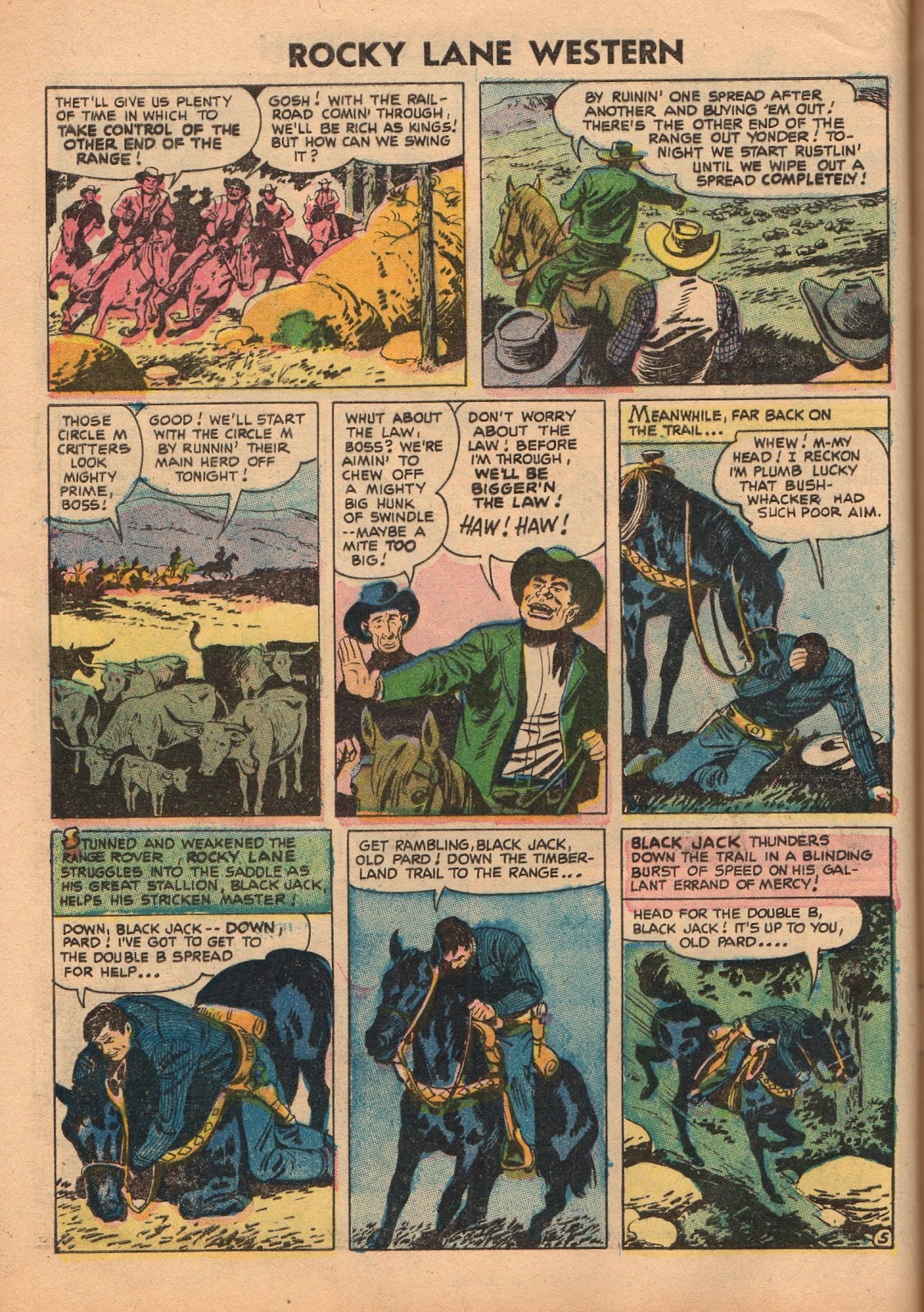 Rocky Lane Western (1954) issue 70 - Page 8