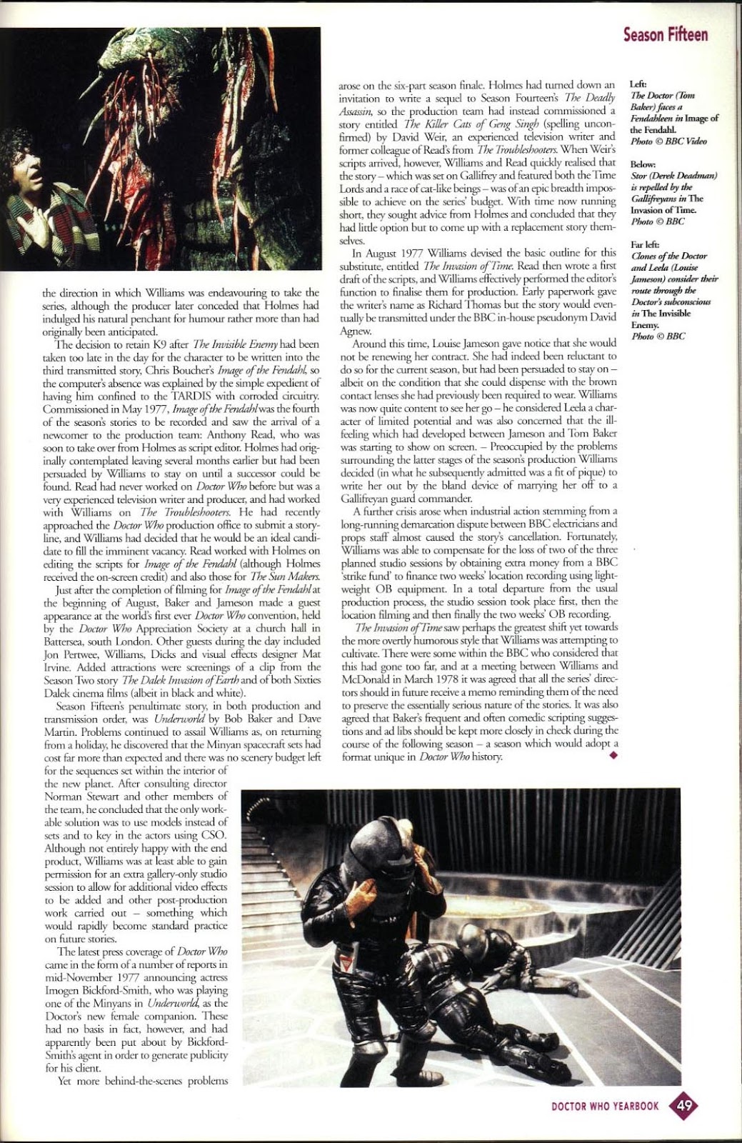 Doctor Who Yearbook issue 1996 - Page 49