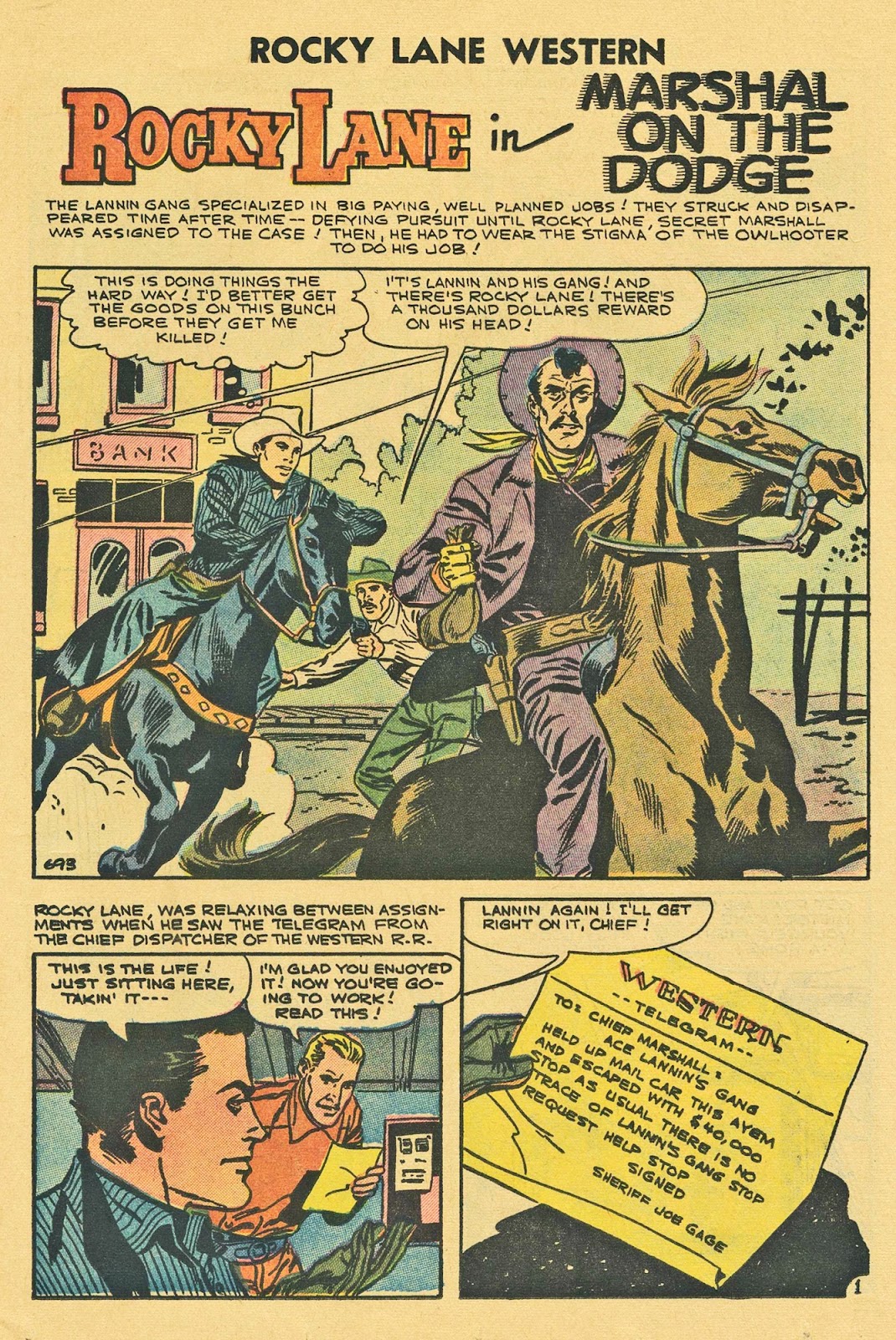 Rocky Lane Western (1954) issue 73 - Page 19