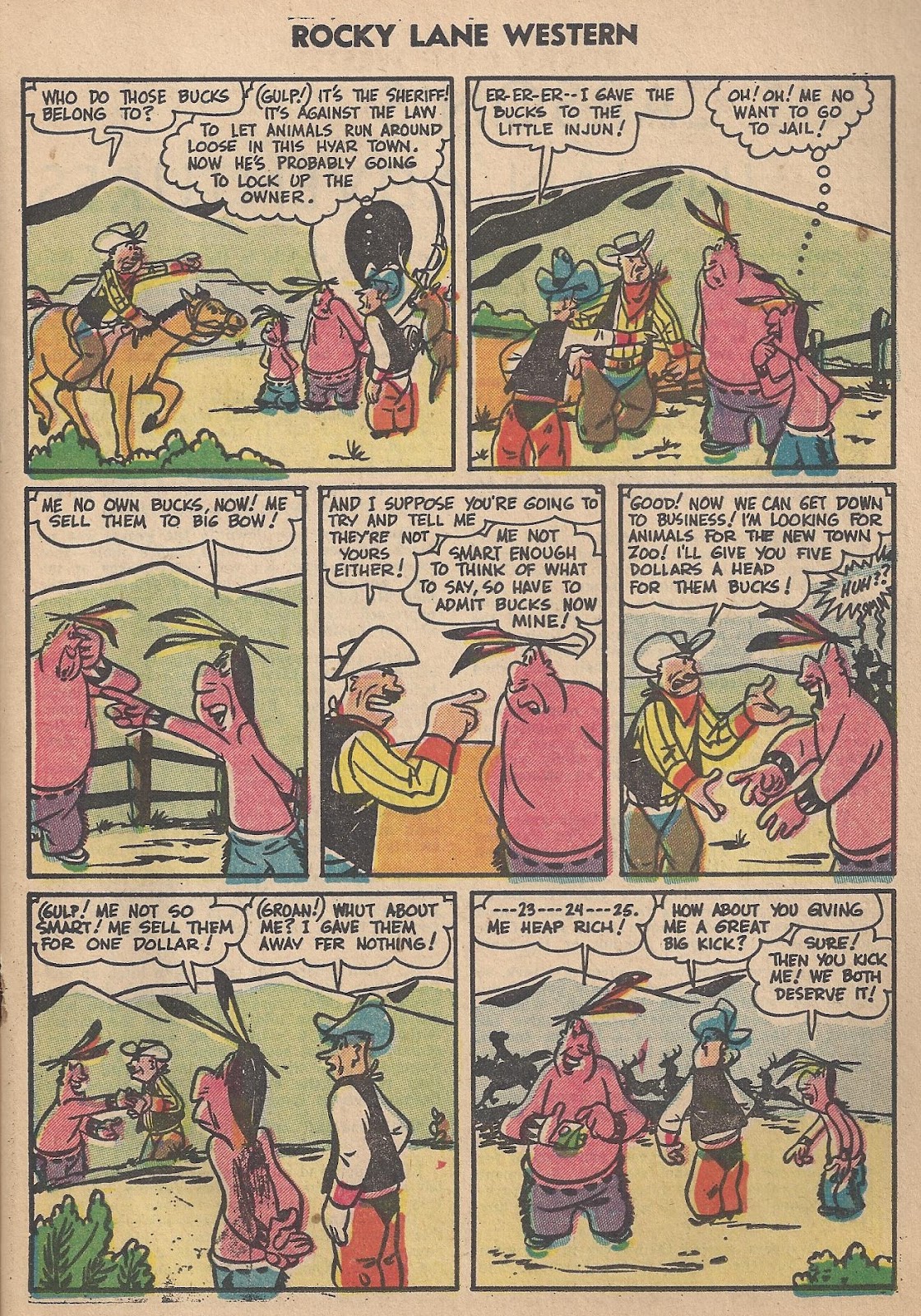 Rocky Lane Western (1954) issue 63 - Page 17