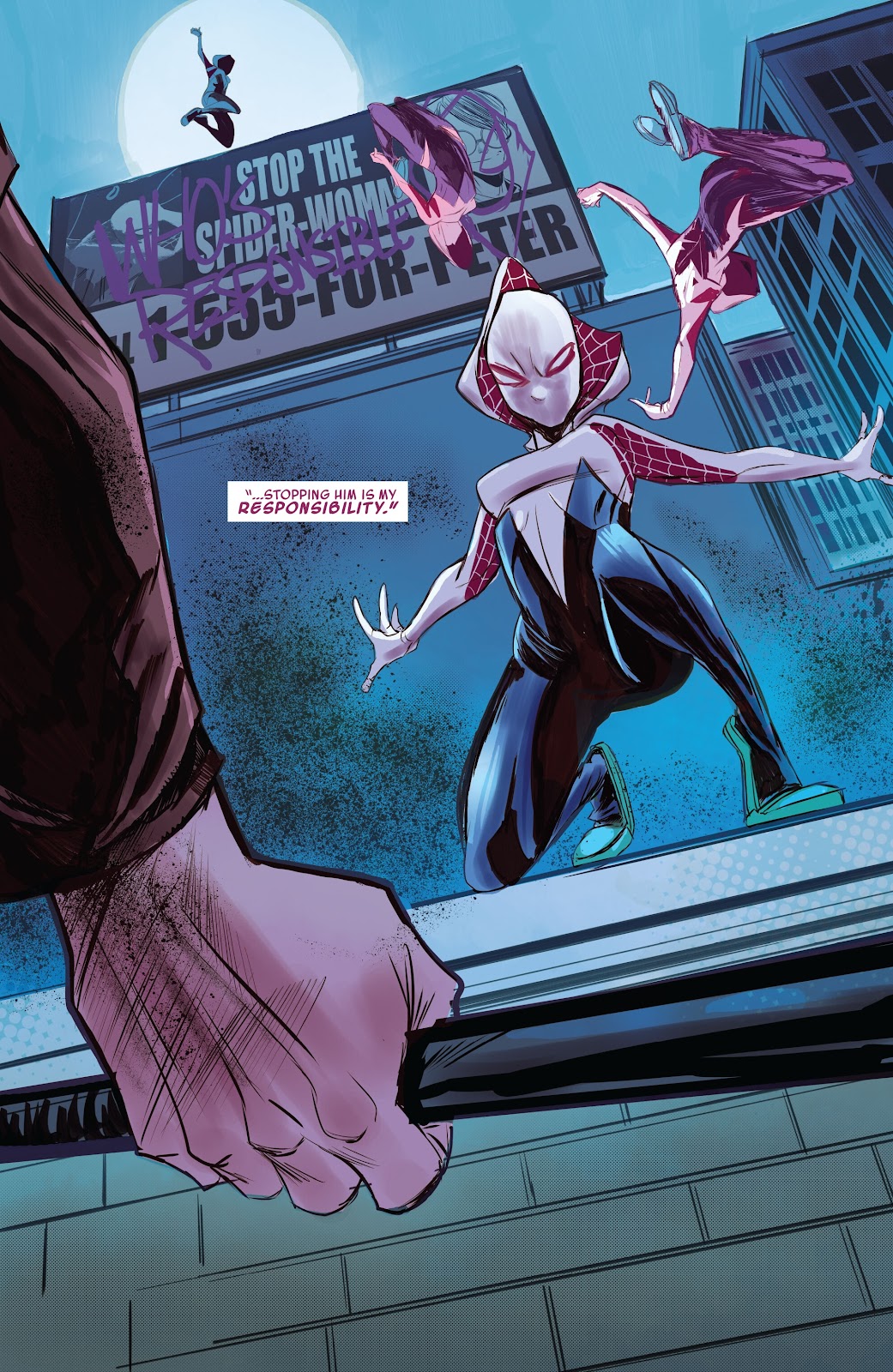 Spider-Gwen: Ghost-Spider Modern Era Epic Collection: Edge of Spider-Verse issue Weapon of Choice (Part 1) - Page 129