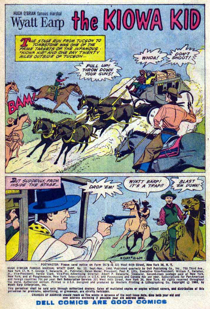 Hugh O'Brian, Famous Marshal Wyatt Earp issue 12 - Page 3