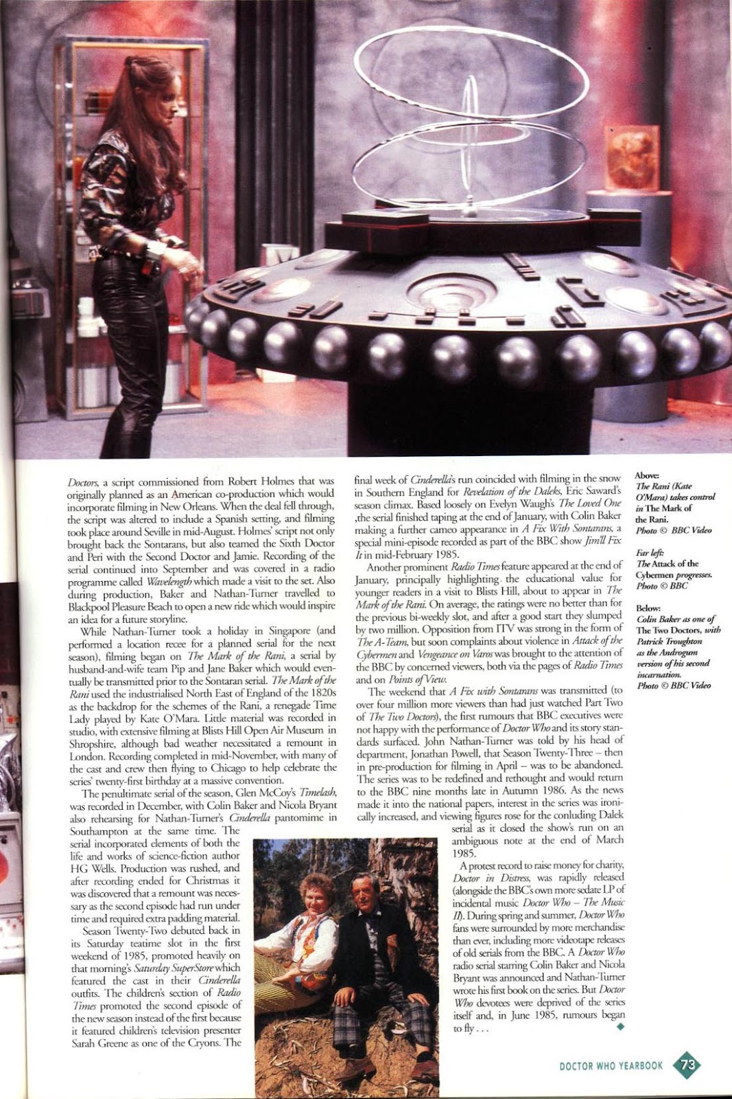 Doctor Who Yearbook issue 1996 - Page 73