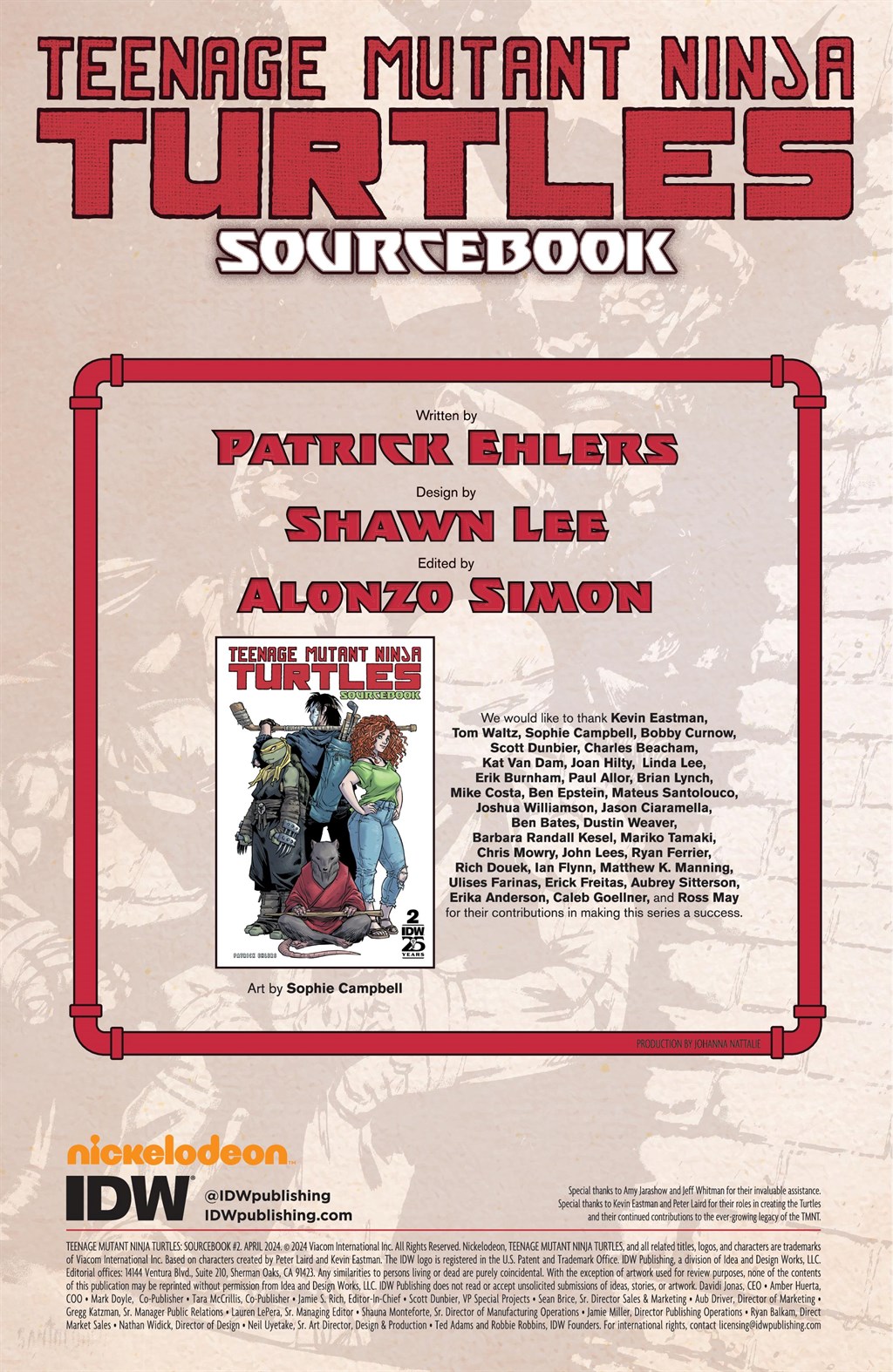 Teenage Mutant Ninja Turtles: Sourcebook issue 2 - Page 2