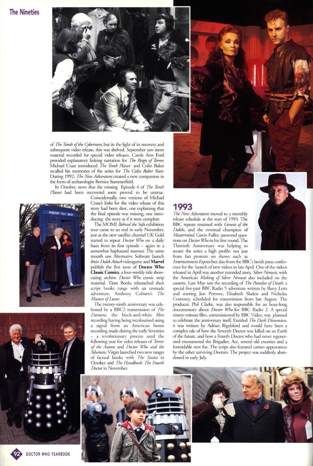 Doctor Who Yearbook issue 1996 - Page 92