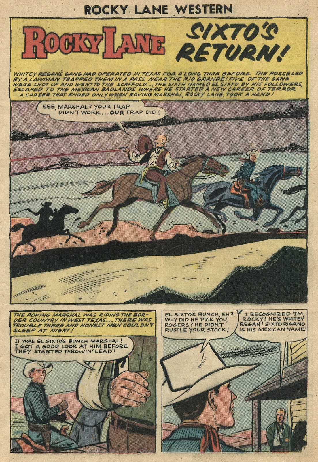 Rocky Lane Western (1954) issue 82 - Page 9