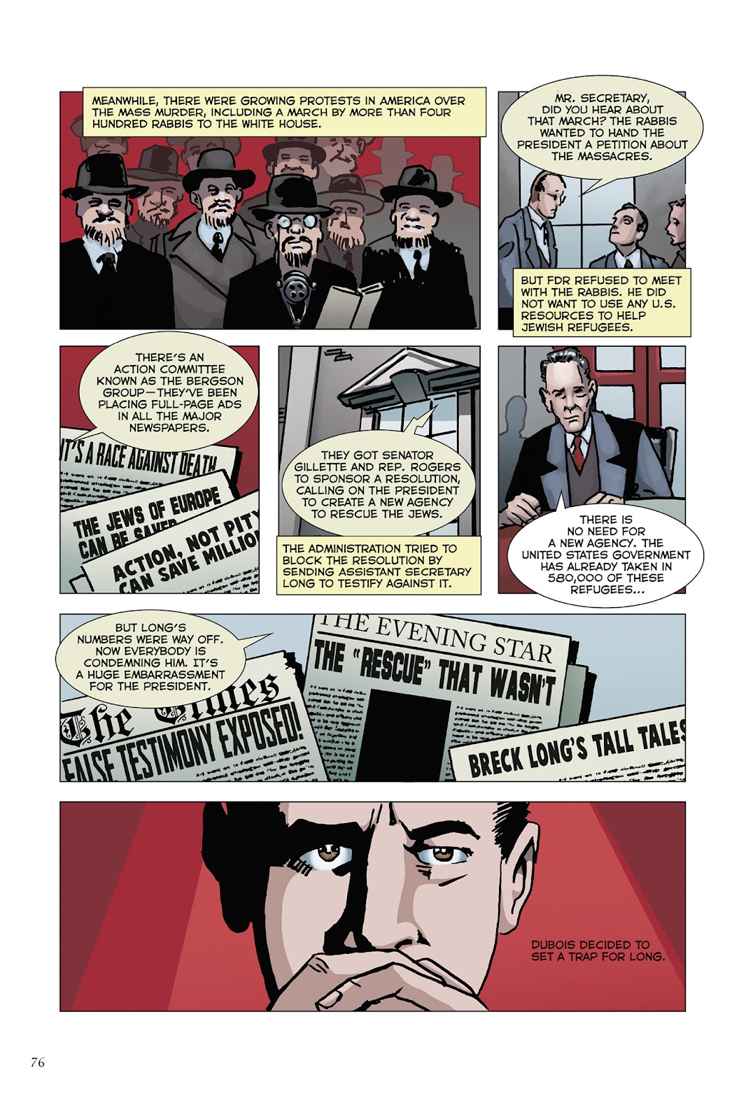 Whistleblowers: Four Who Fought to Expose the Holocaust to America issue TPB - Page 72