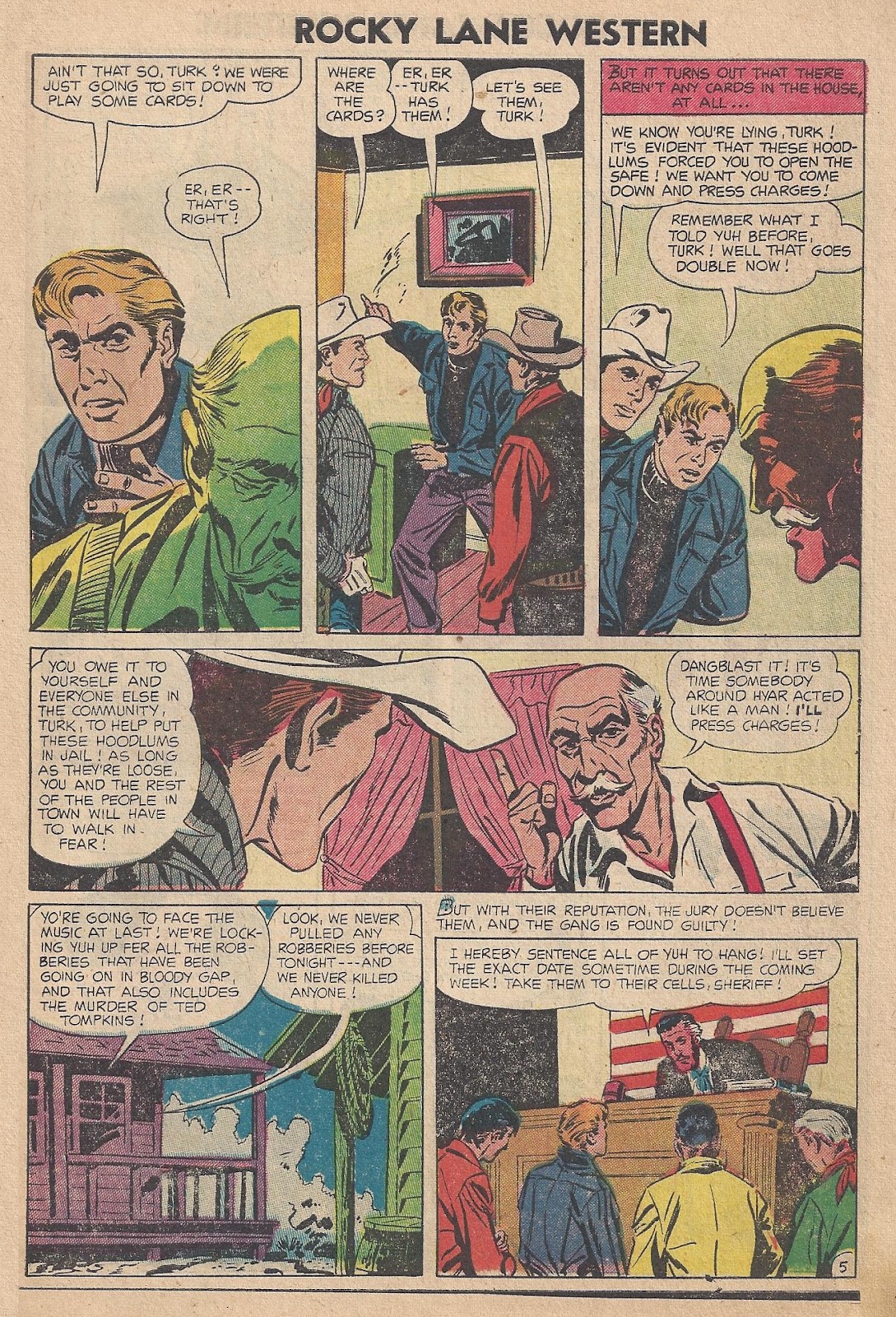 Rocky Lane Western (1954) issue 63 - Page 7