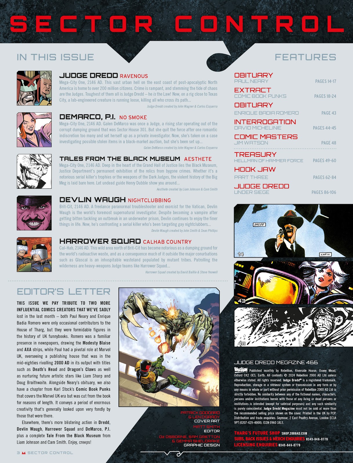 Judge Dredd Megazine (Vol. 5) issue 466 - Page 3