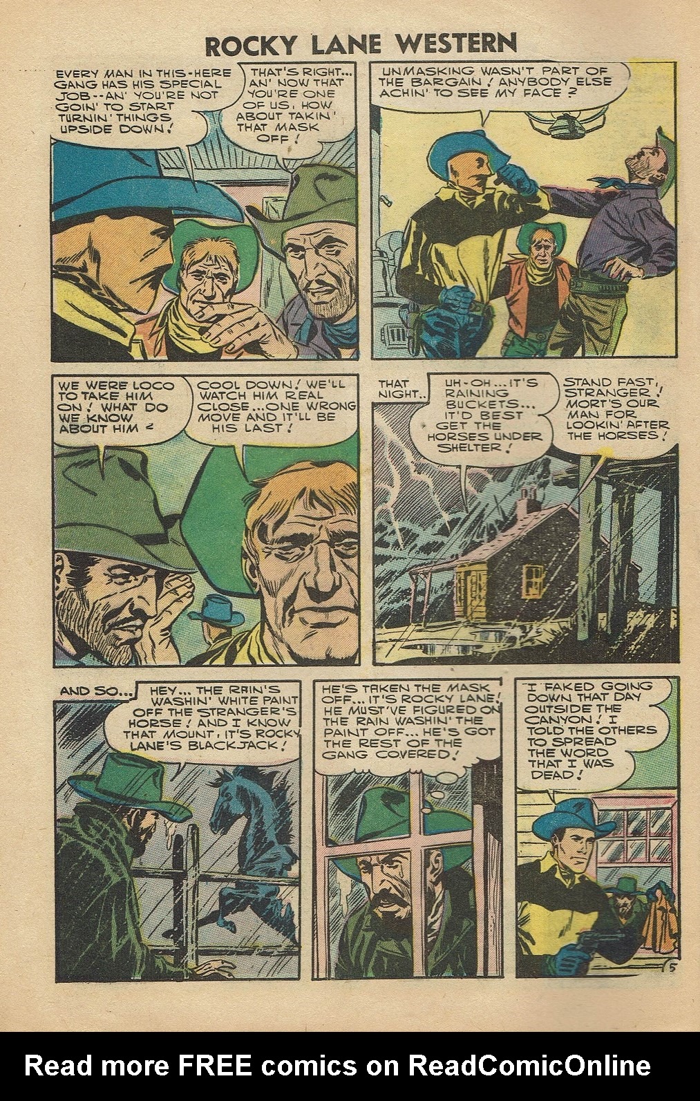 Rocky Lane Western (1954) issue 74 - Page 8