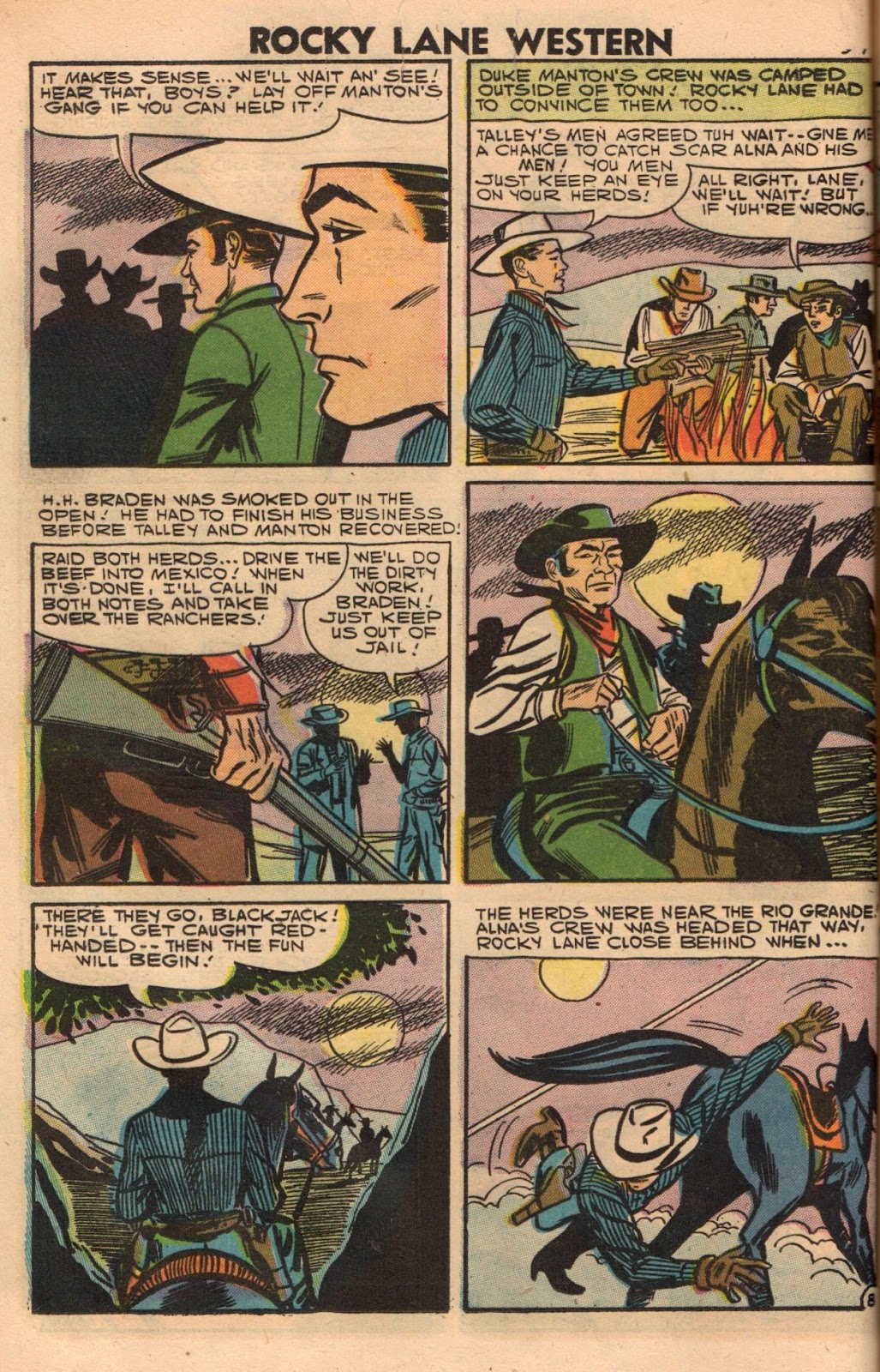 Rocky Lane Western (1954) issue 79 - Page 36