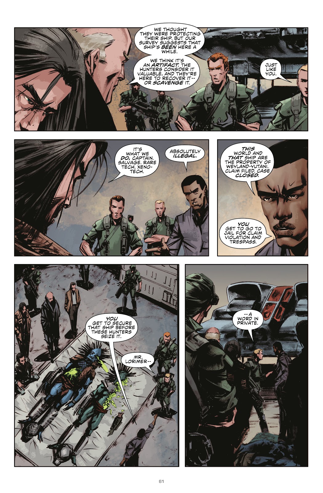 Aliens, Predator, Prometheus, AVP: Life and Death issue TPB (Part 1) - Page 62