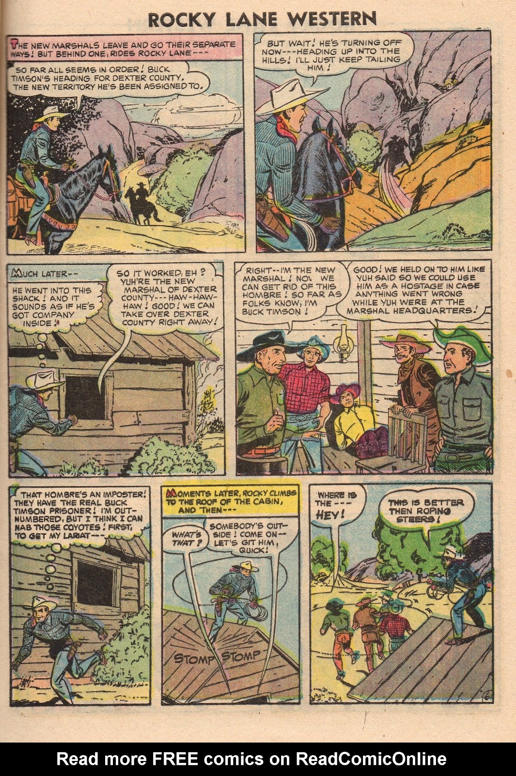 Rocky Lane Western (1954) issue 71 - Page 9