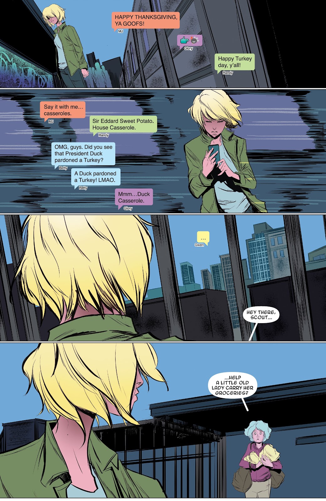 Spider-Gwen: Ghost-Spider Modern Era Epic Collection: Edge of Spider-Verse issue Weapon of Choice (Part 1) - Page 179