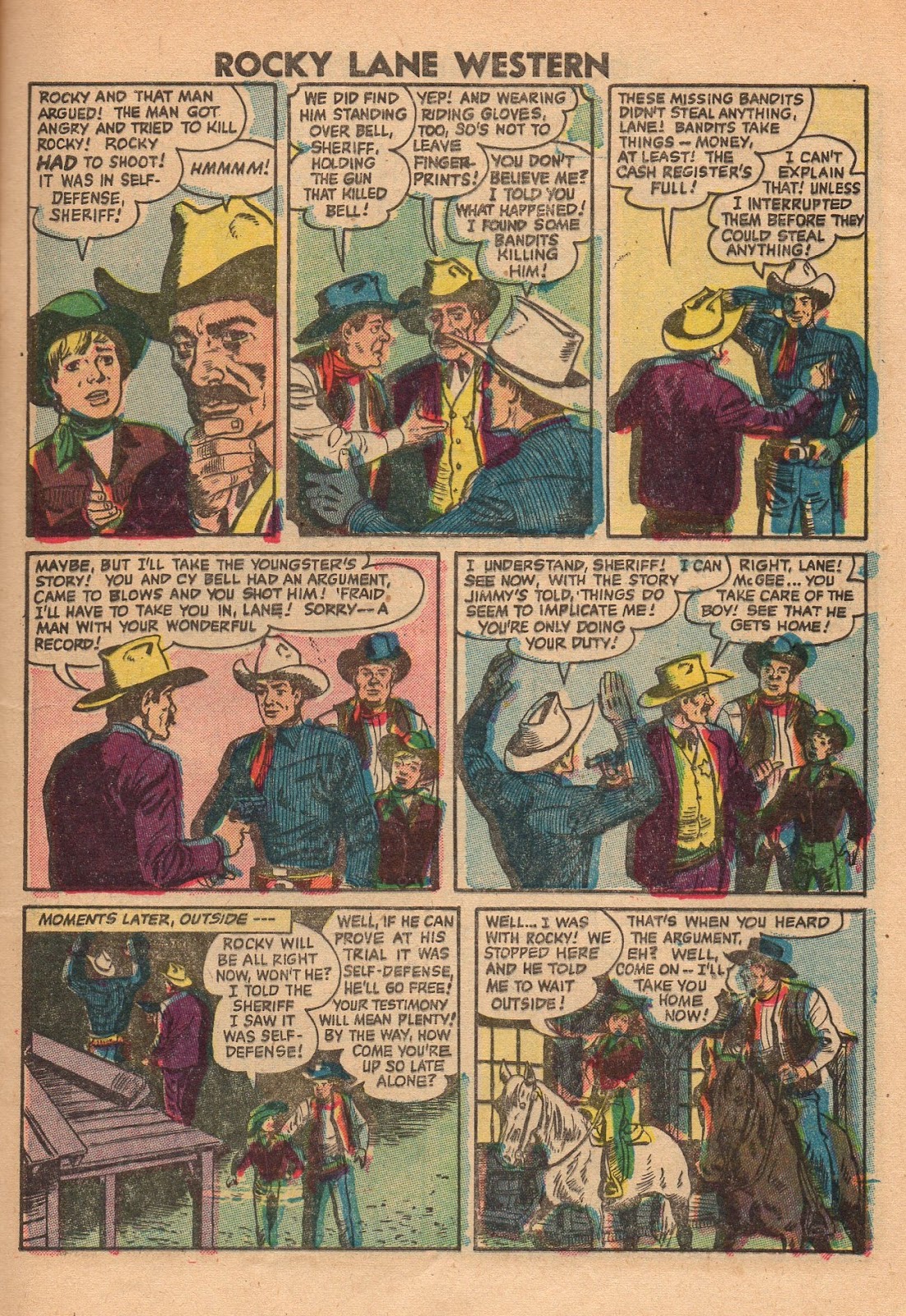 Rocky Lane Western (1954) issue 69 - Page 9
