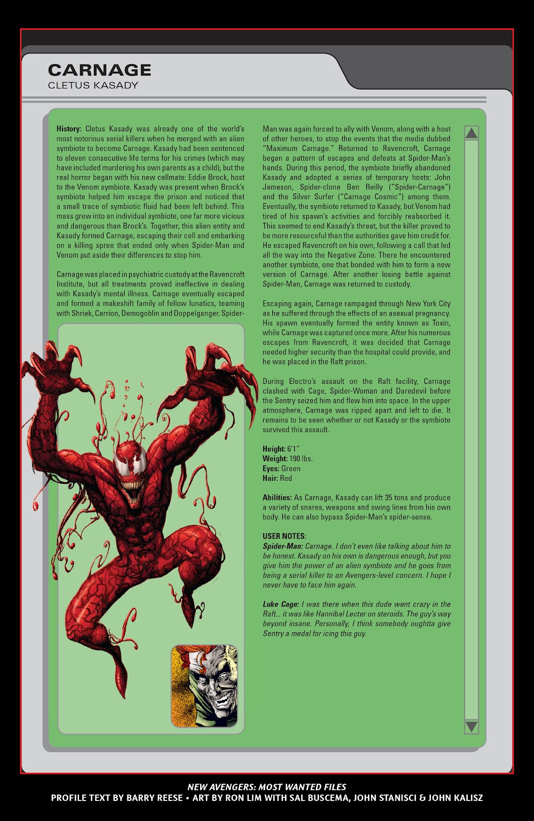 Carnage Epic Collection: Born in Blood issue The Monster Inside (Part 2) - Page 197