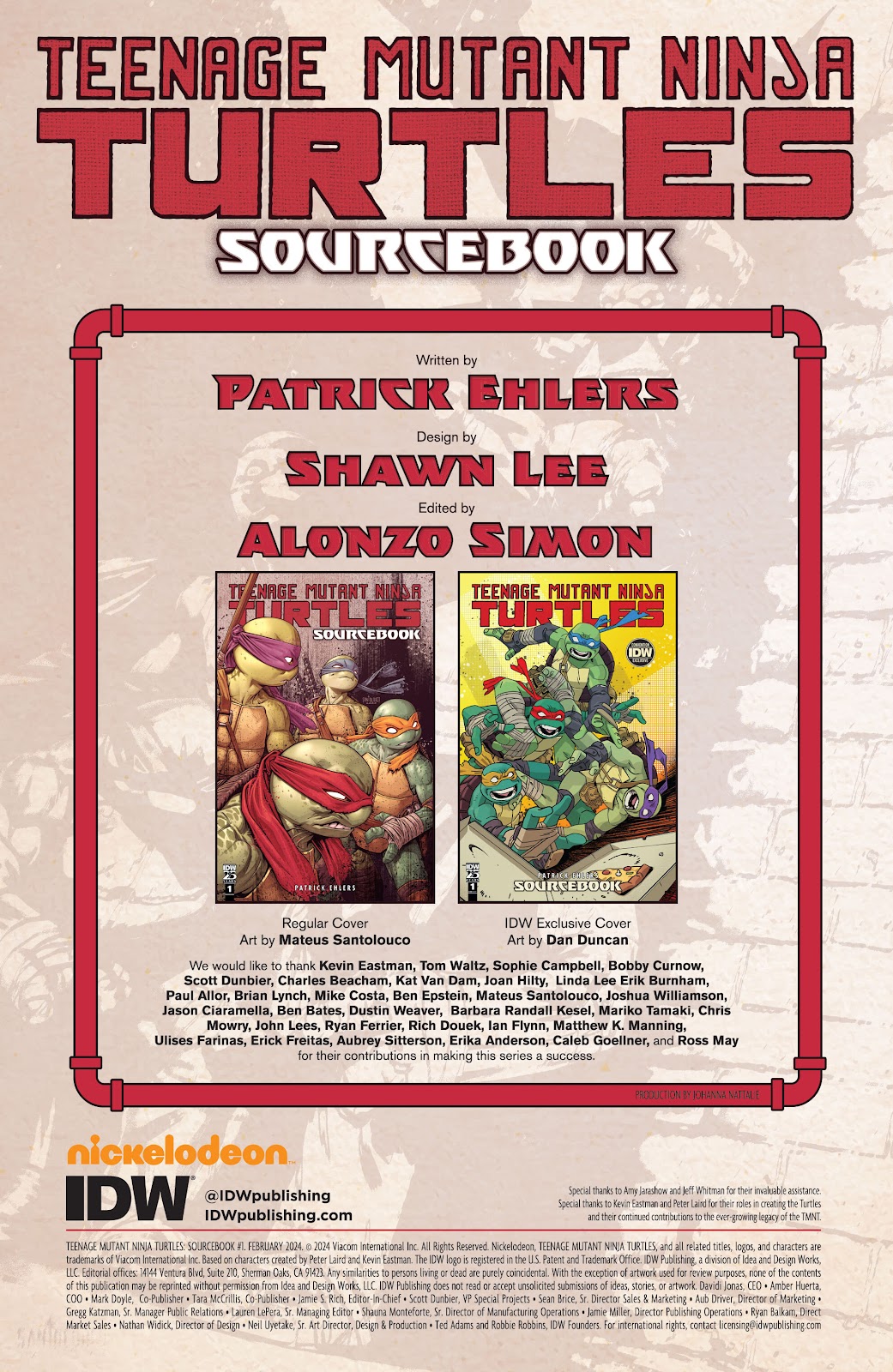 Teenage Mutant Ninja Turtles: Sourcebook issue 1 - Page 2