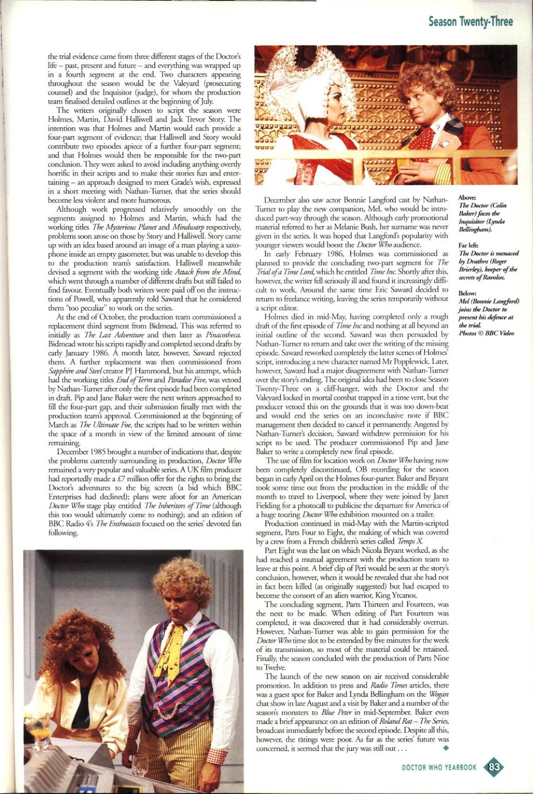 Doctor Who Yearbook issue 1996 - Page 83