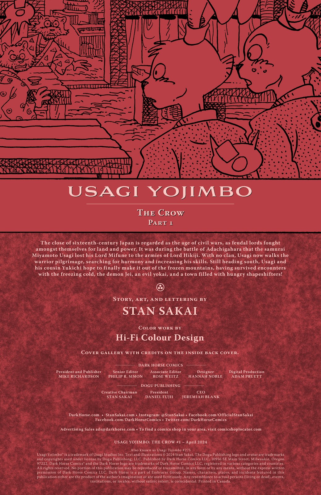 Usagi Yojimbo: The Crow issue 1 - Page 2