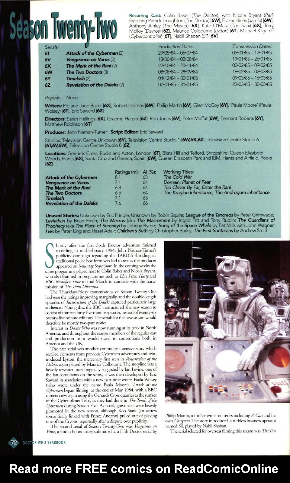 Doctor Who Yearbook issue 1996 - Page 72