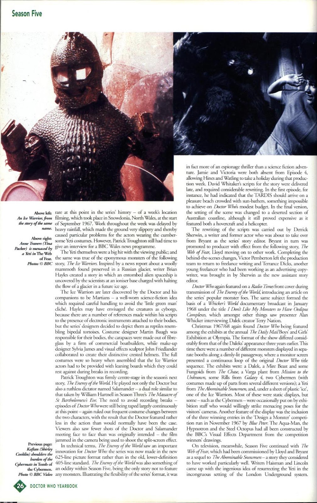 Doctor Who Yearbook issue 1996 - Page 26