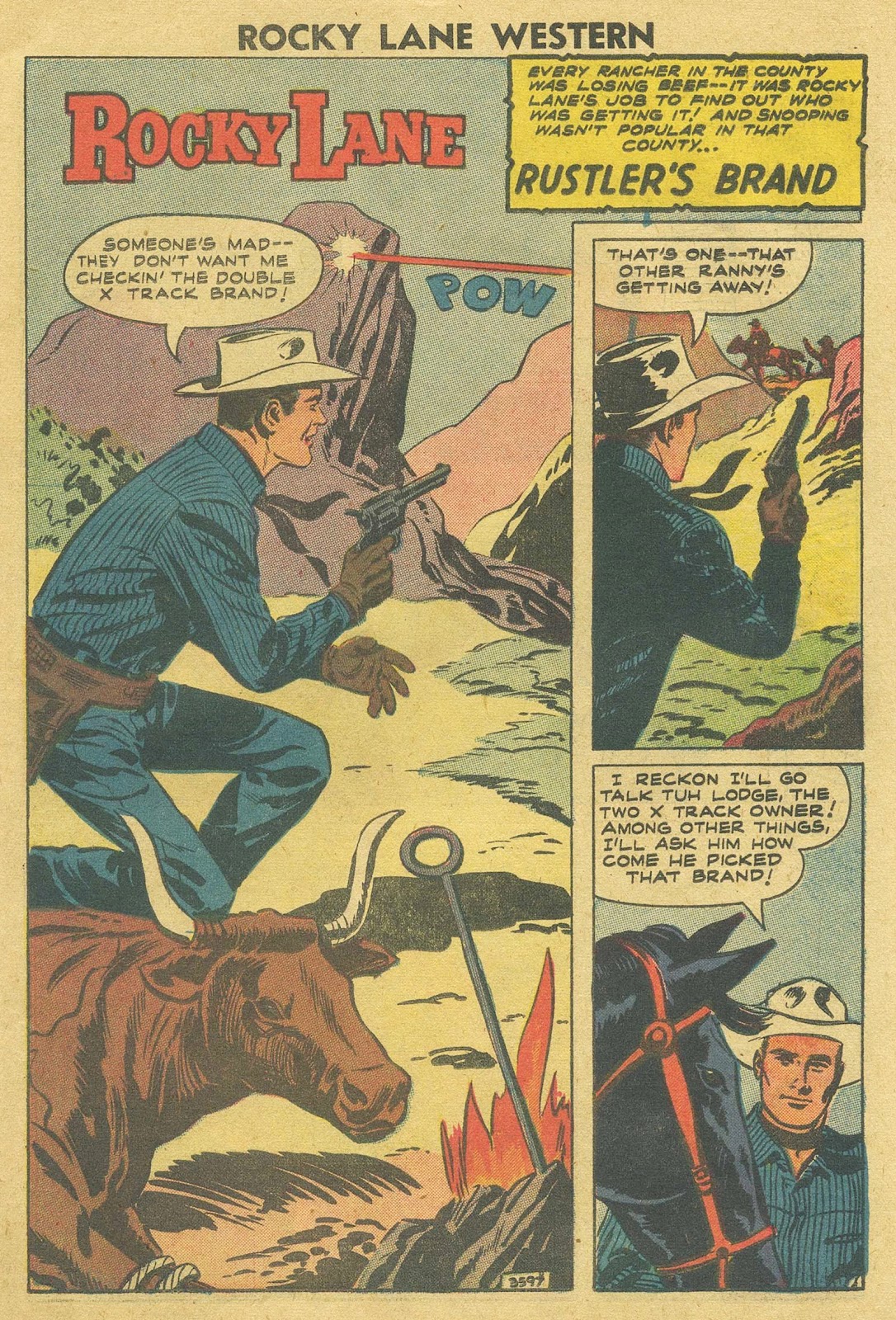 Rocky Lane Western (1954) issue 81 - Page 11