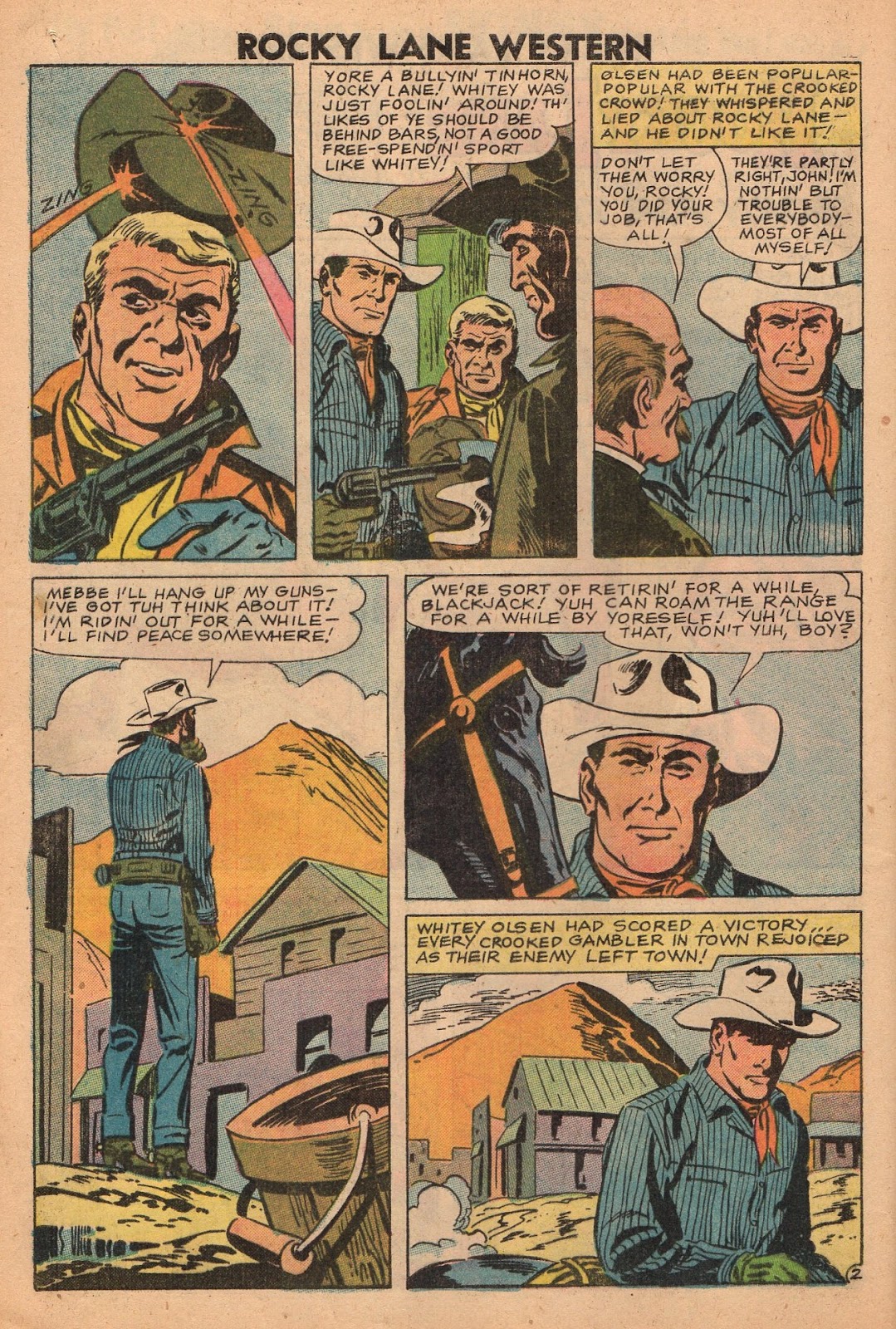 Rocky Lane Western (1954) issue 83 - Page 4