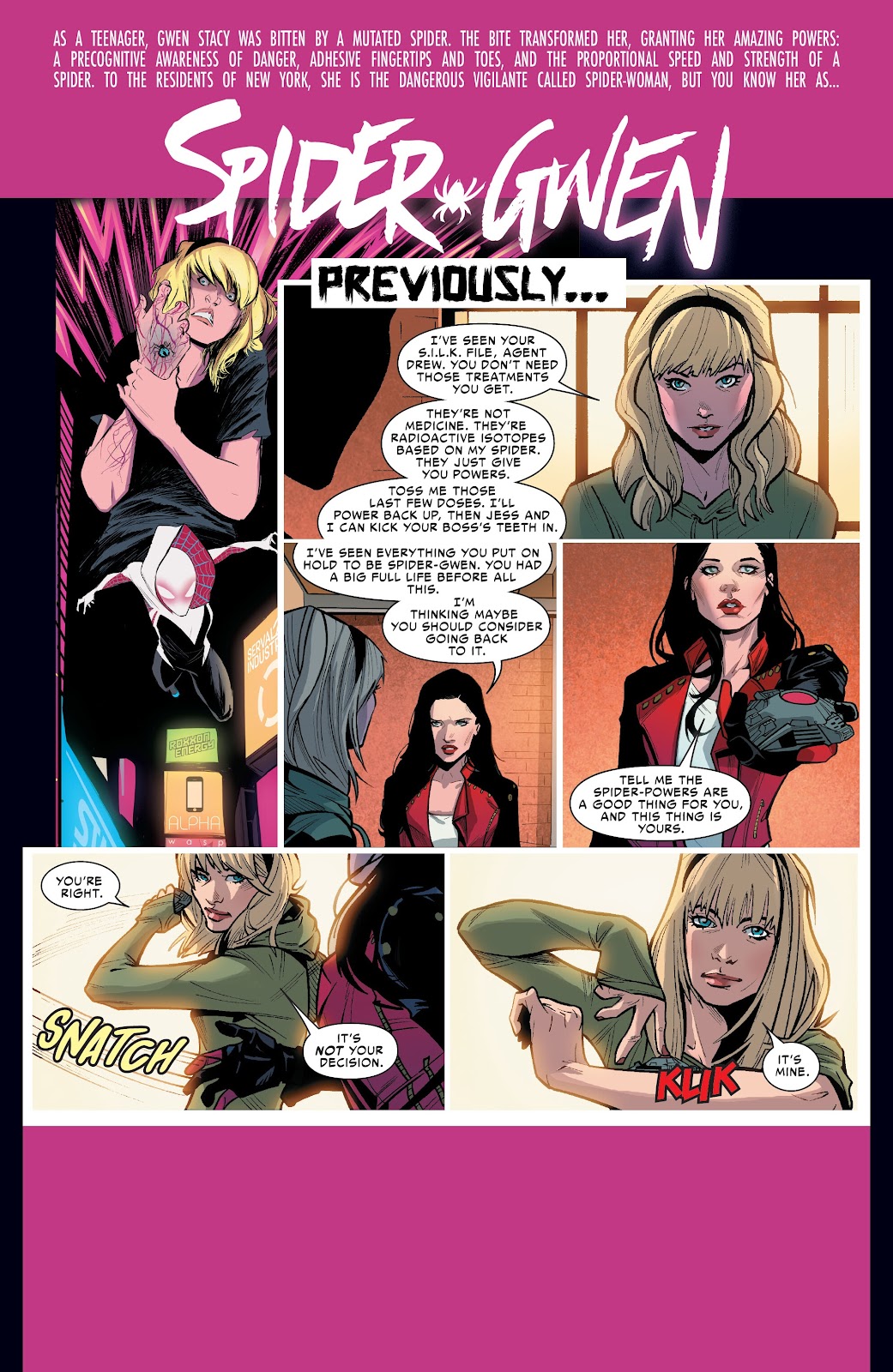 Spider-Gwen: Ghost-Spider Modern Era Epic Collection: Edge of Spider-Verse issue Weapon of Choice (Part 1) - Page 69