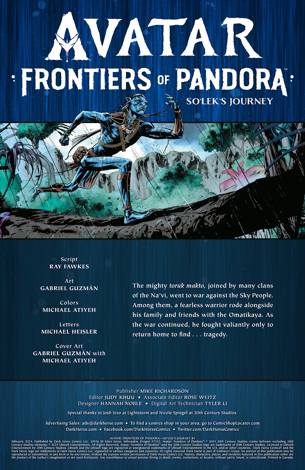 Avatar: Frontiers of Pandora issue 1 - Page 2
