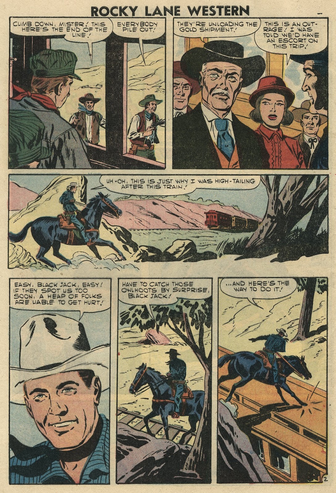 Rocky Lane Western (1954) issue 78 - Page 4