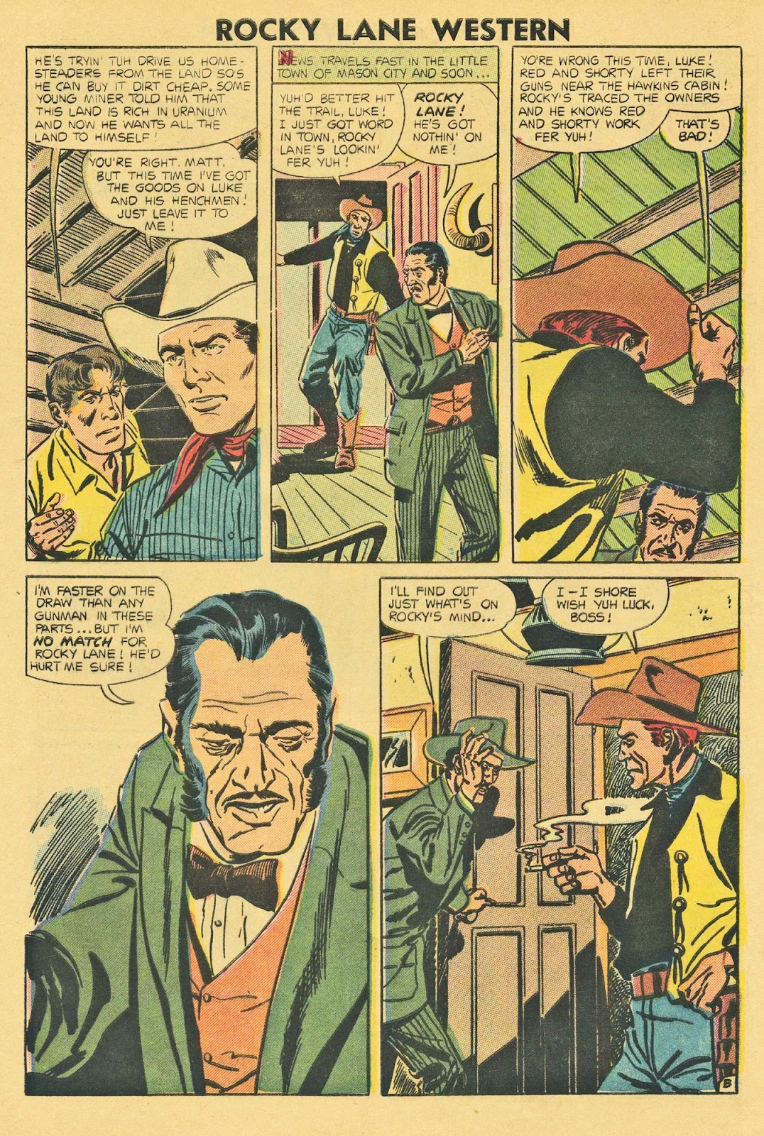 Rocky Lane Western (1954) issue 73 - Page 8