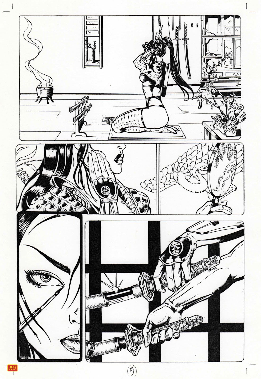 Shi: The Way of the Warrior – Original Art Edition issue TPB - Page 52