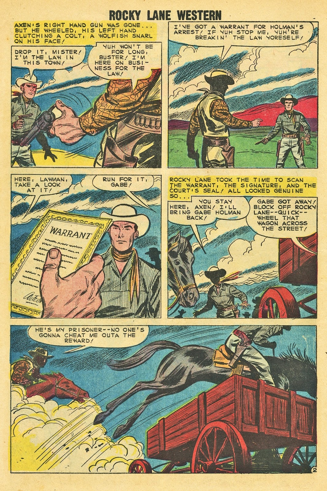 Rocky Lane Western (1954) issue 87 - Page 10