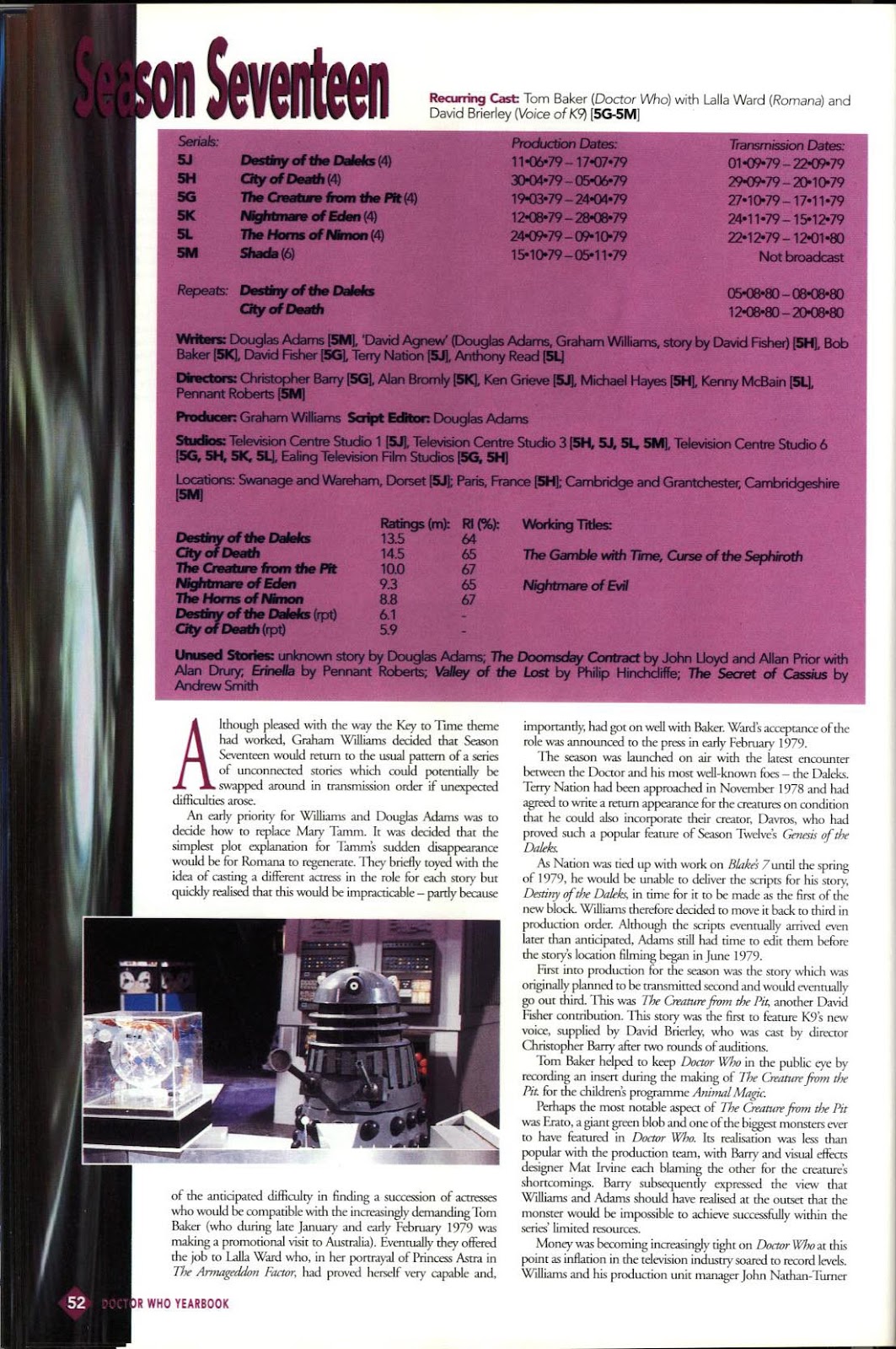 Doctor Who Yearbook issue 1996 - Page 52