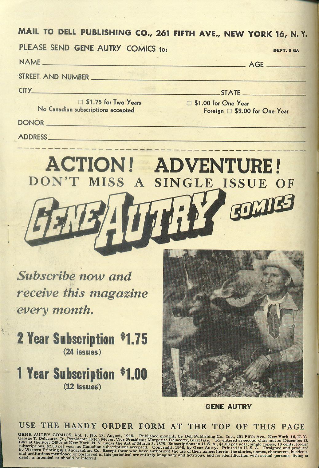 Gene Autry Comics (1946) issue 18 - Page 2