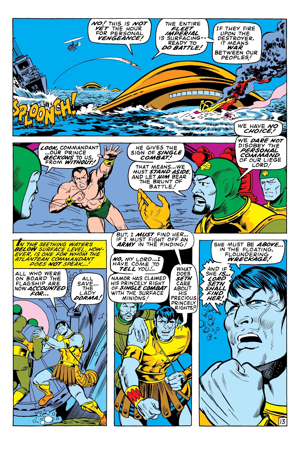 Namor, The Sub-Mariner Epic Collection: Enter The Sub-Mariner issue Who Strikes For Atlantis (Part 2) - Page 140