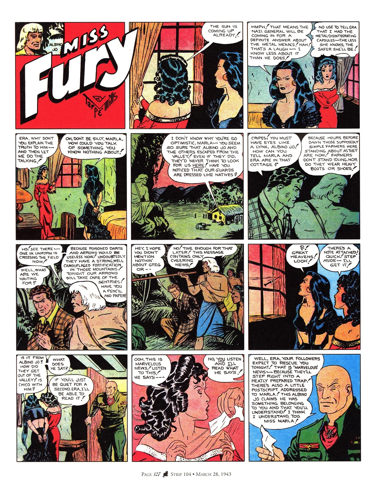 Miss Fury: Sensational Sundays 1941-1944 issue TPB - Page 135