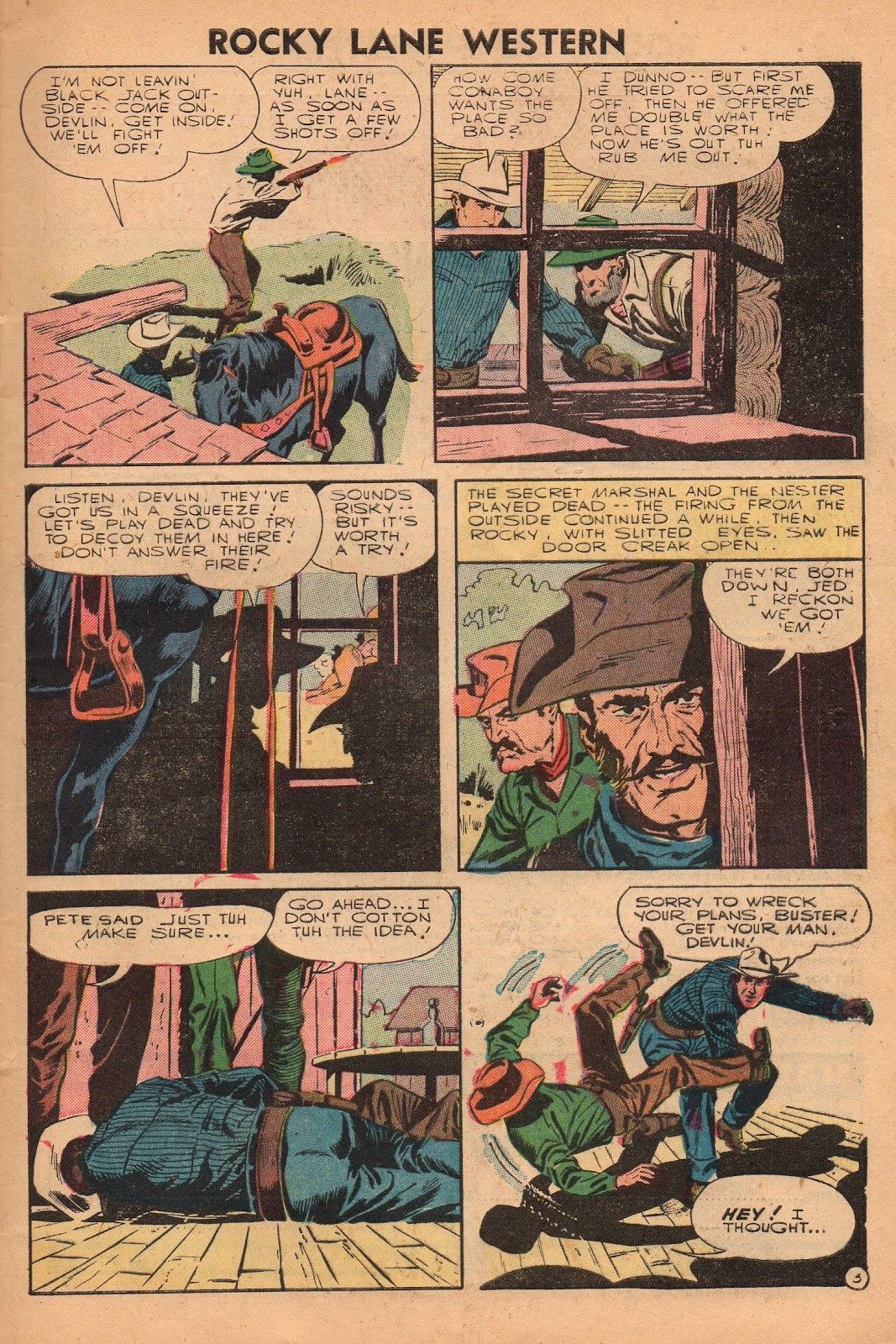 Rocky Lane Western (1954) issue 72 - Page 5