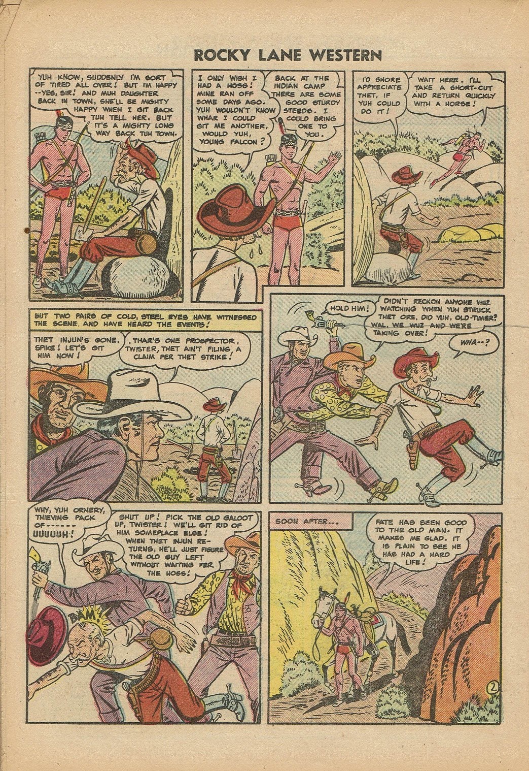 Rocky Lane Western (1954) issue 61 - Page 22