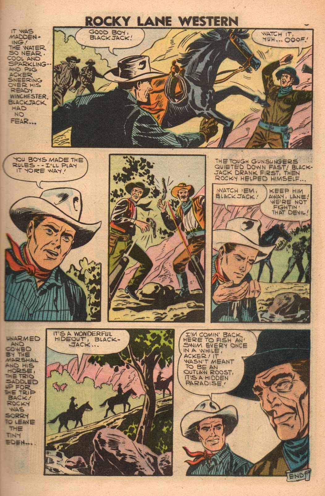 Rocky Lane Western (1954) issue 79 - Page 7