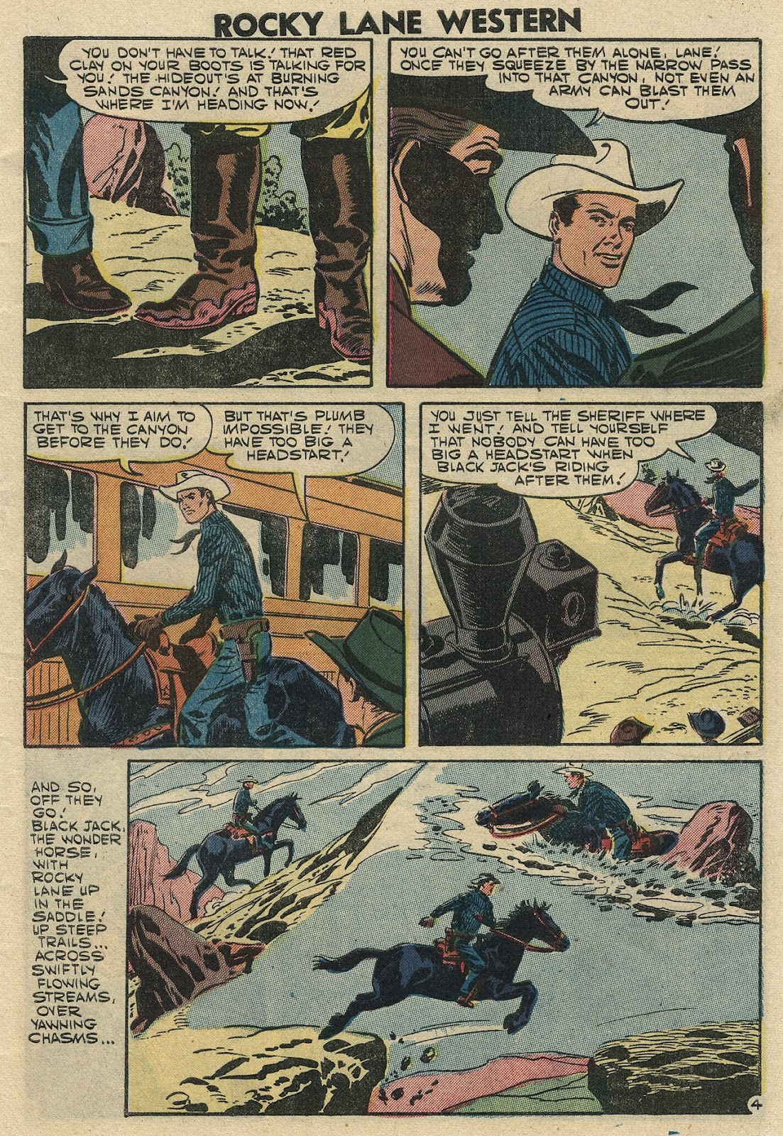 Rocky Lane Western (1954) issue 78 - Page 7